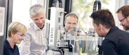 Product training with practical part