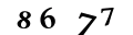 Please type the numbers you see in the picture.